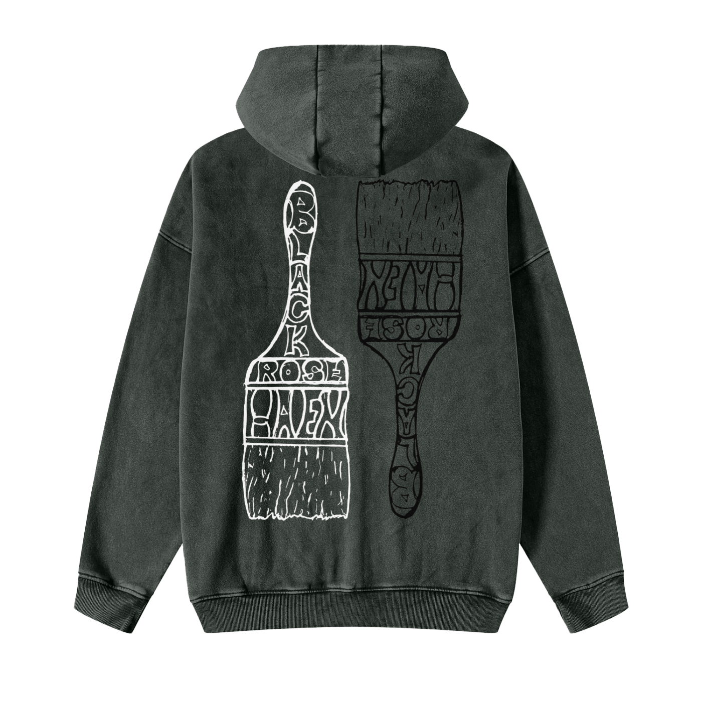 Vintage Snow Washed Zip - Up Jacket | Paint Brush
