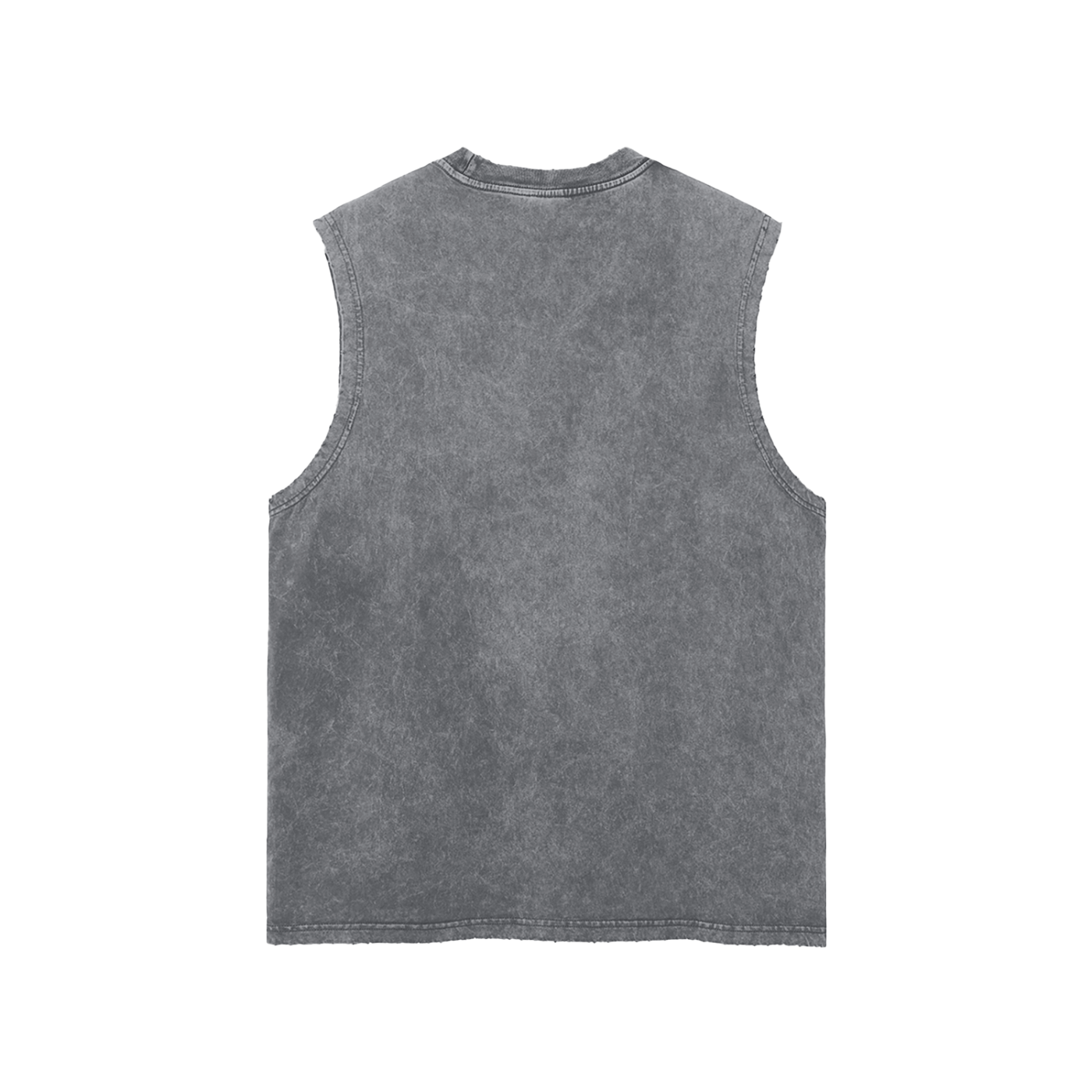 Vintage Snow Wash Frayed Hem Tank Top | Laughing Man