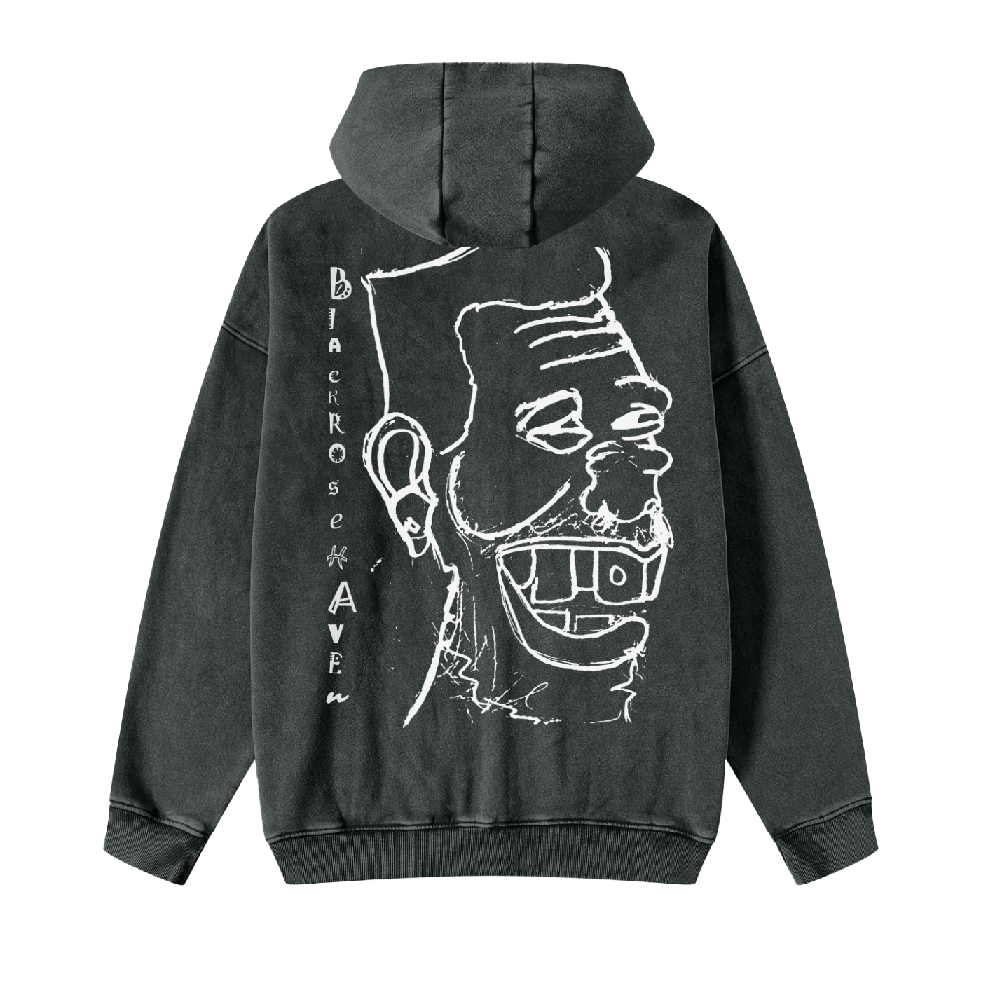 Vintage Snow Washed Zip-Up Jacket | Laughing Man