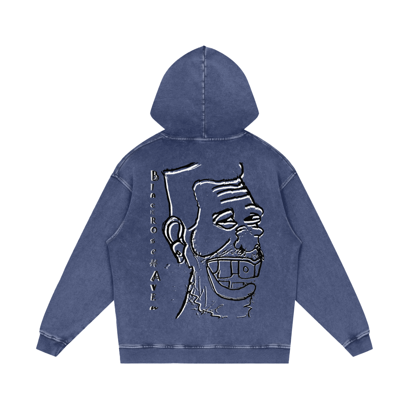 Vintage Ash Wash Pullover Hoodie | Laughing Man