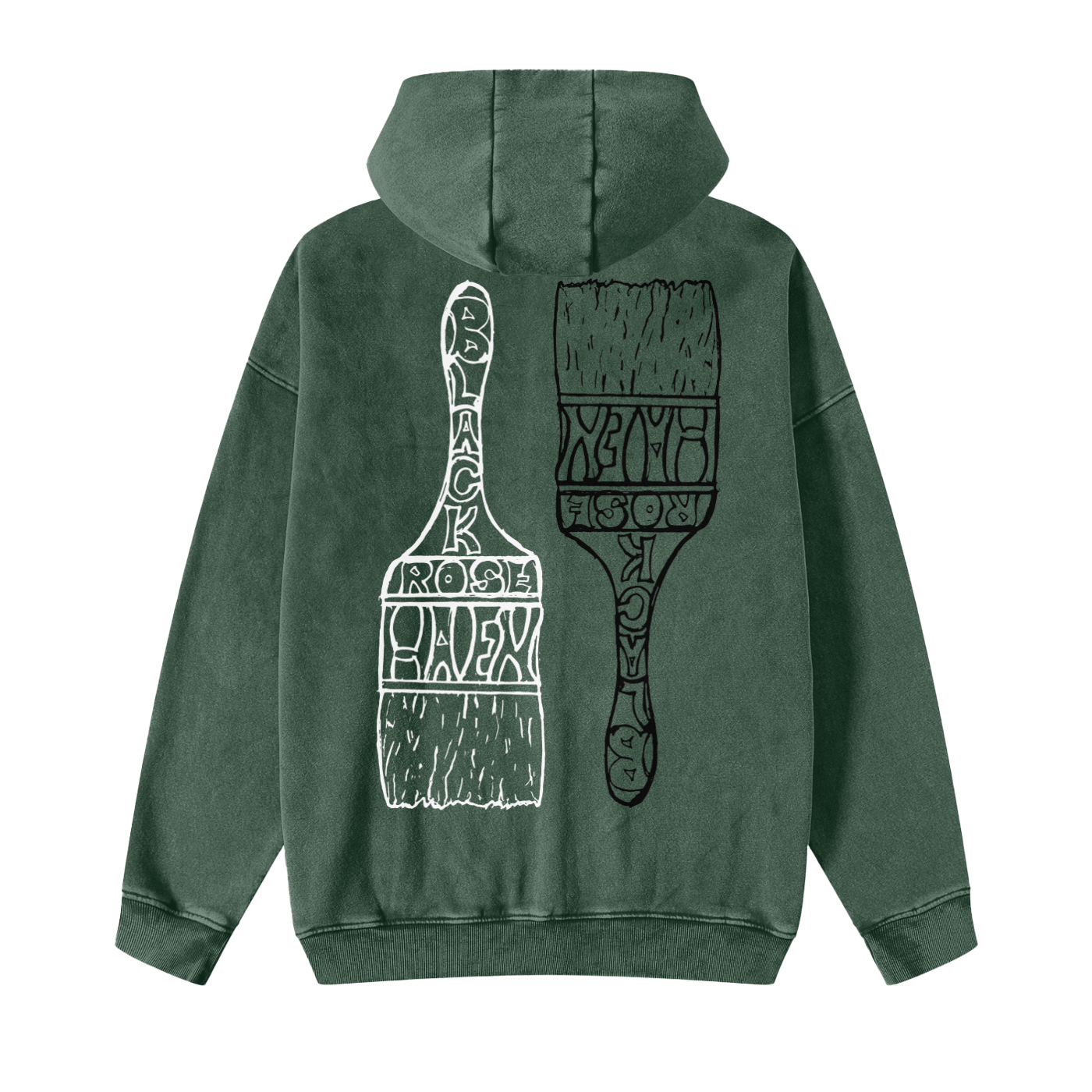Vintage Snow Washed Zip - Up Jacket | Paint Brush