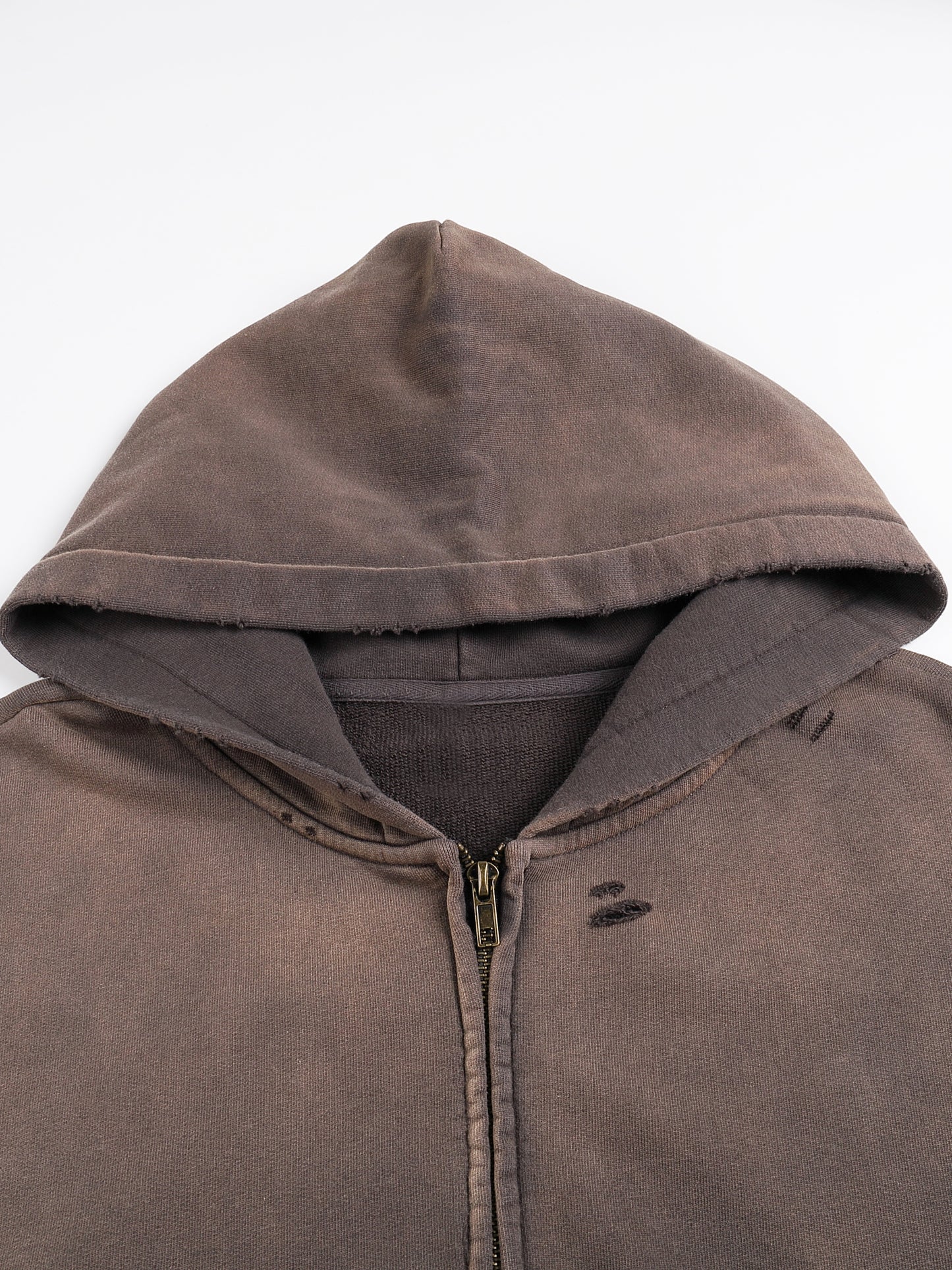 Hand-Frayed Zip - Up Jacket | Motherhood