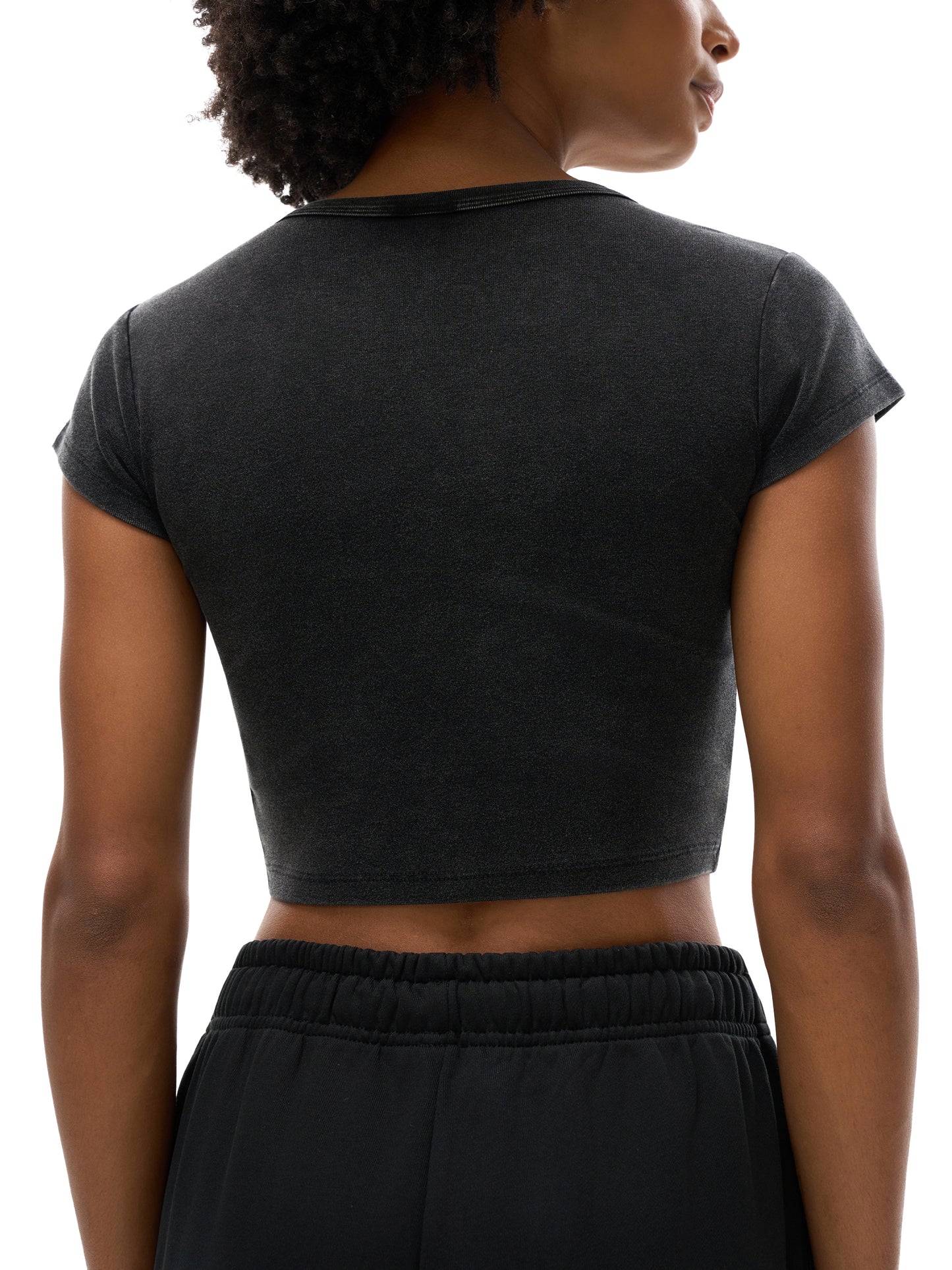 Vintage Snow Washed Crop Top | Boho Woman