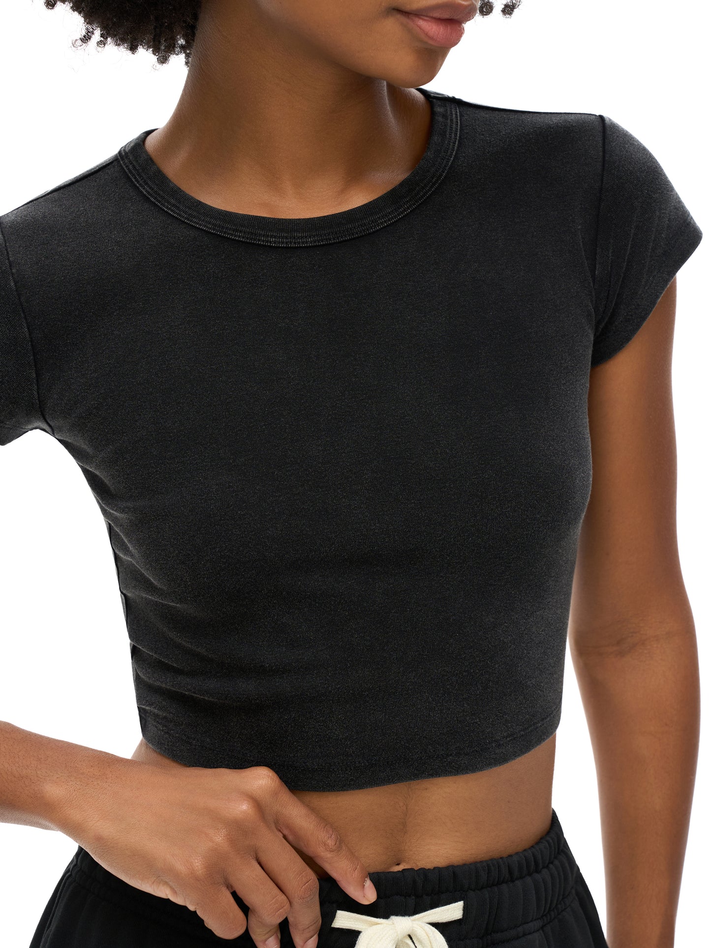 Vintage Snow Washed Crop Top | Boho Woman
