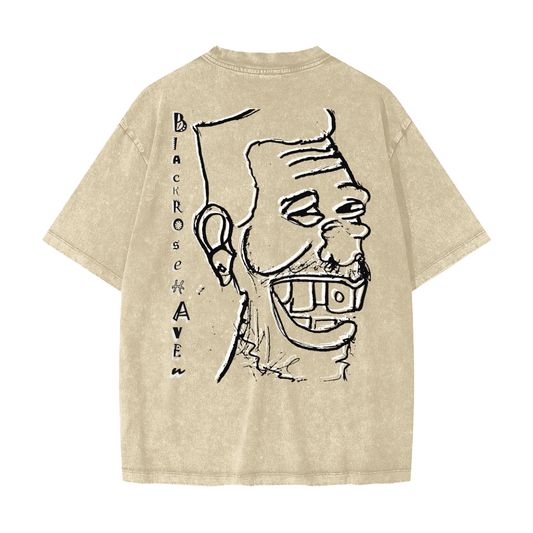 Vintage Ash Wash T-Shirt | Laughing Man