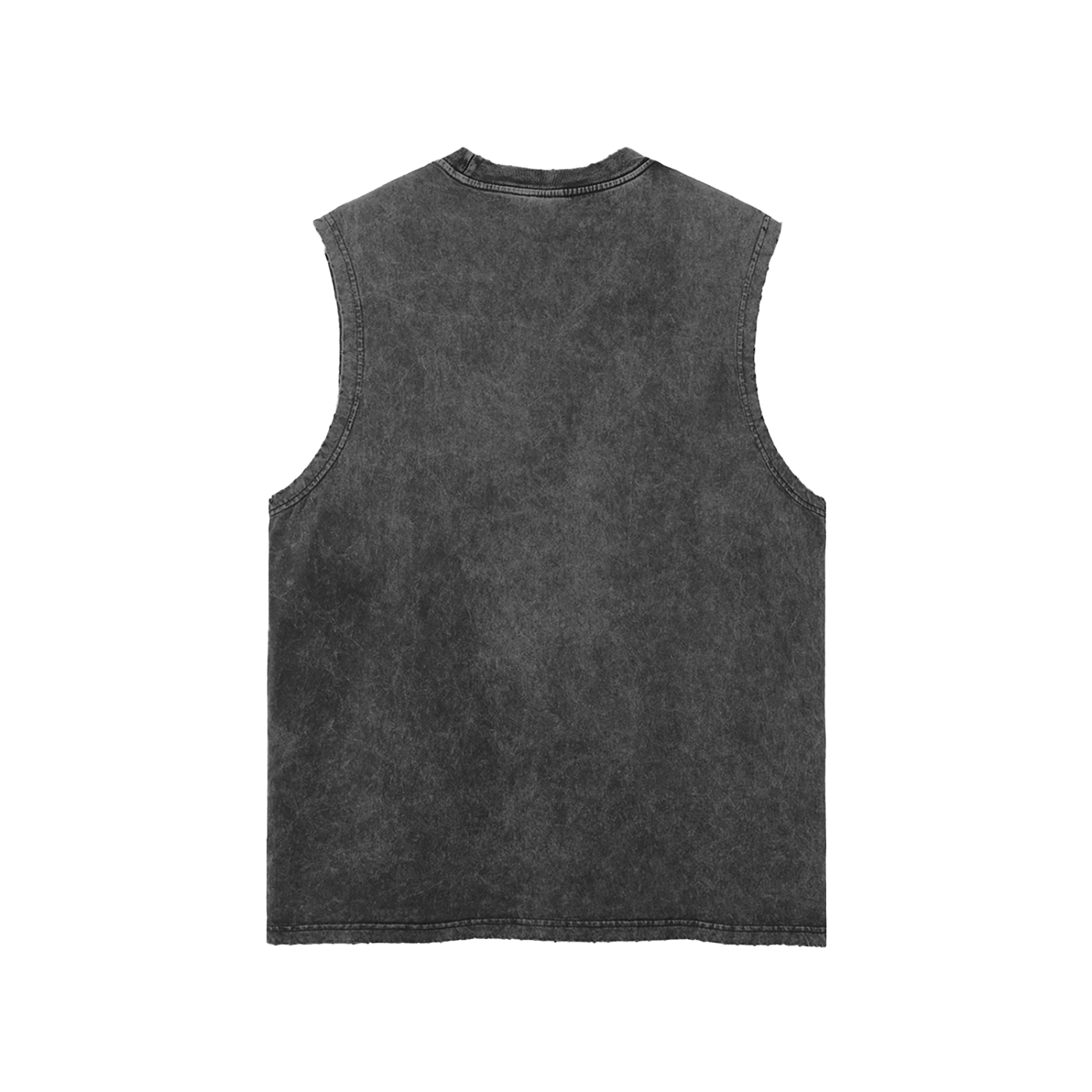 Vintage Snow Wash Frayed Hem Tank Top | Laughing Man