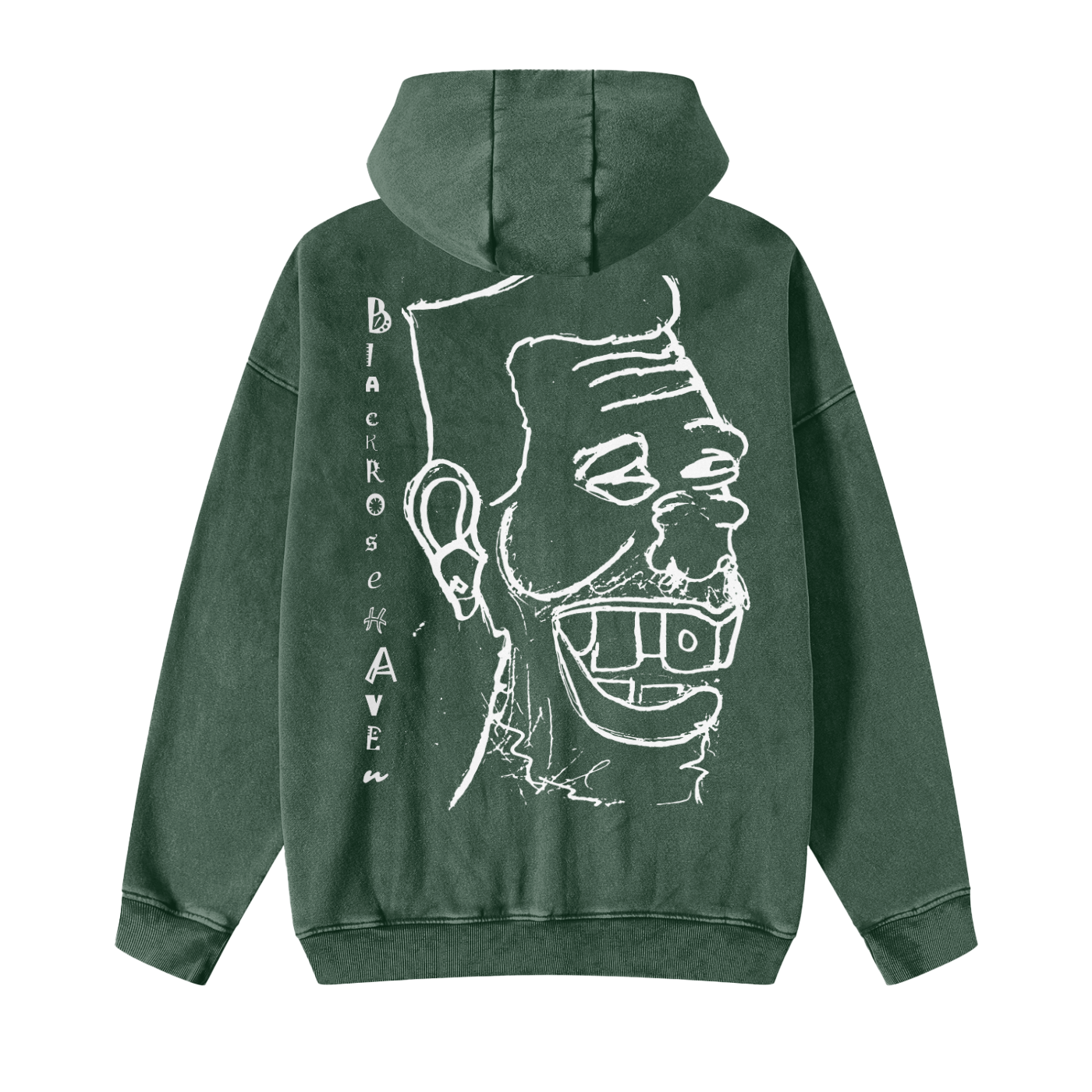 Vintage Snow Washed Zip-Up Jacket  | Laughing Man
