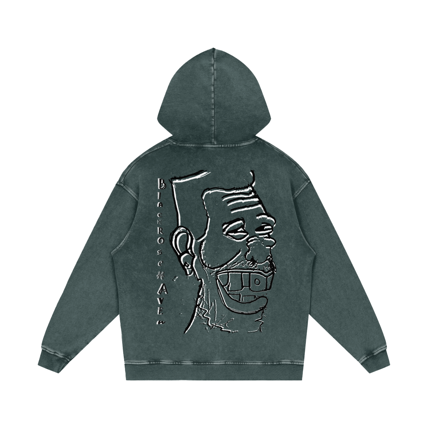 Vintage Ash Wash Pullover Hoodie | Laughing Man