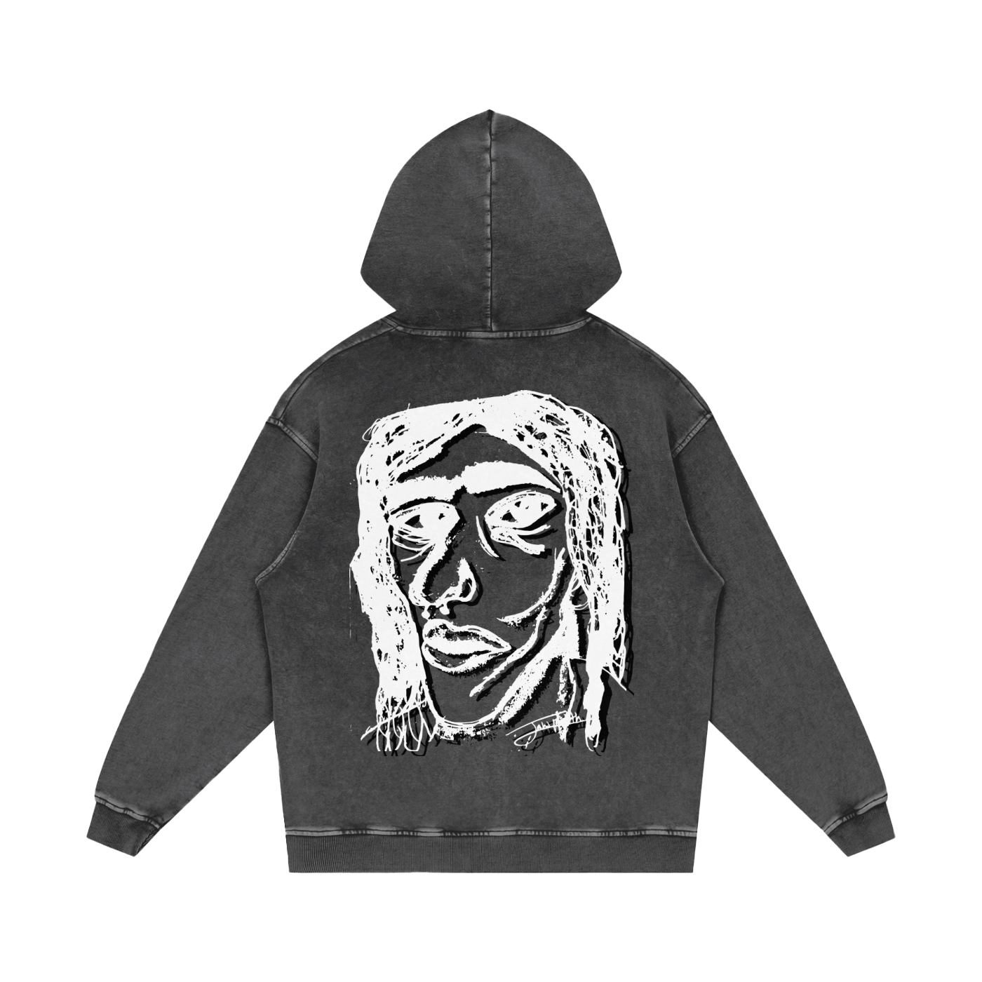 Vintage Snow Wash Pullover Hoodie | Faces We Wear