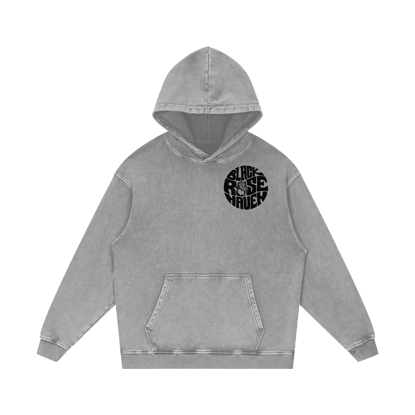 Vintage Ash Wash  Pullover Hoodie | Boho Woman