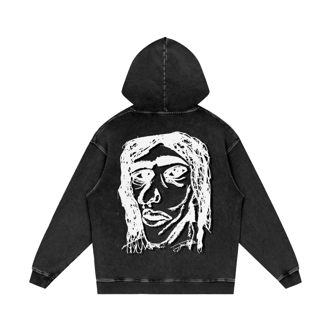 Vintage Snow Wash Pullover Hoodie | Faces We Wear