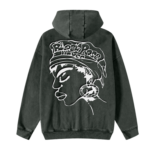 Vintage Snow Washed Zip - Up Jacket | Boho Woman