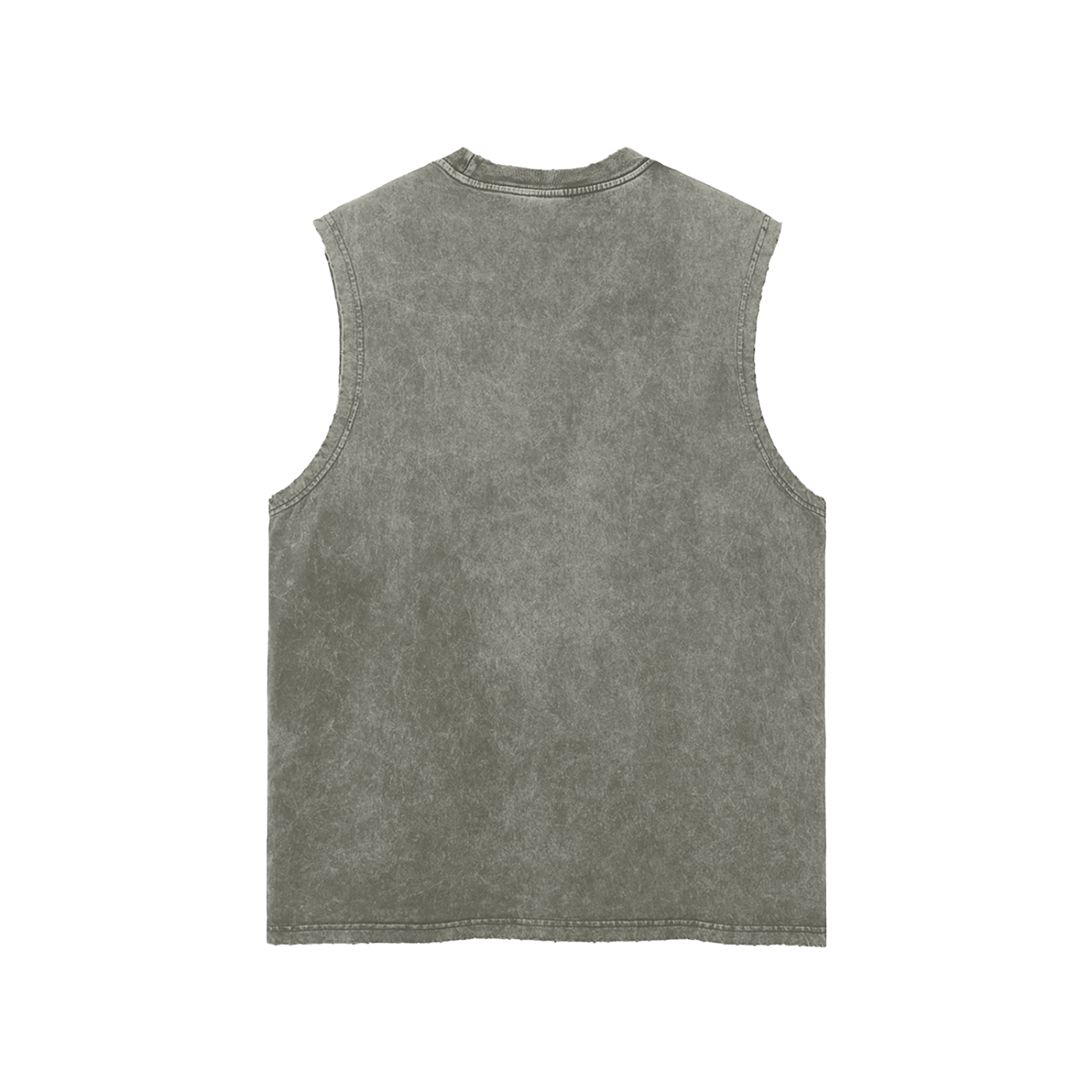 Vintage Snow Wash Frayed Hem Tank Top | Laughing Man