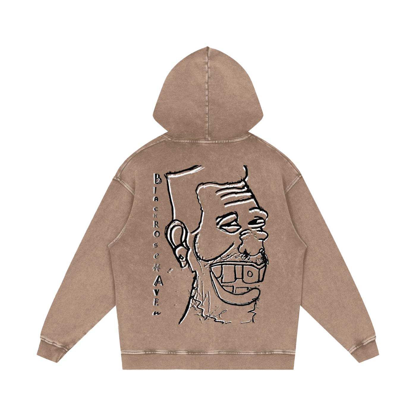 Vintage Ash Wash Pullover Hoodie | Laughing Man