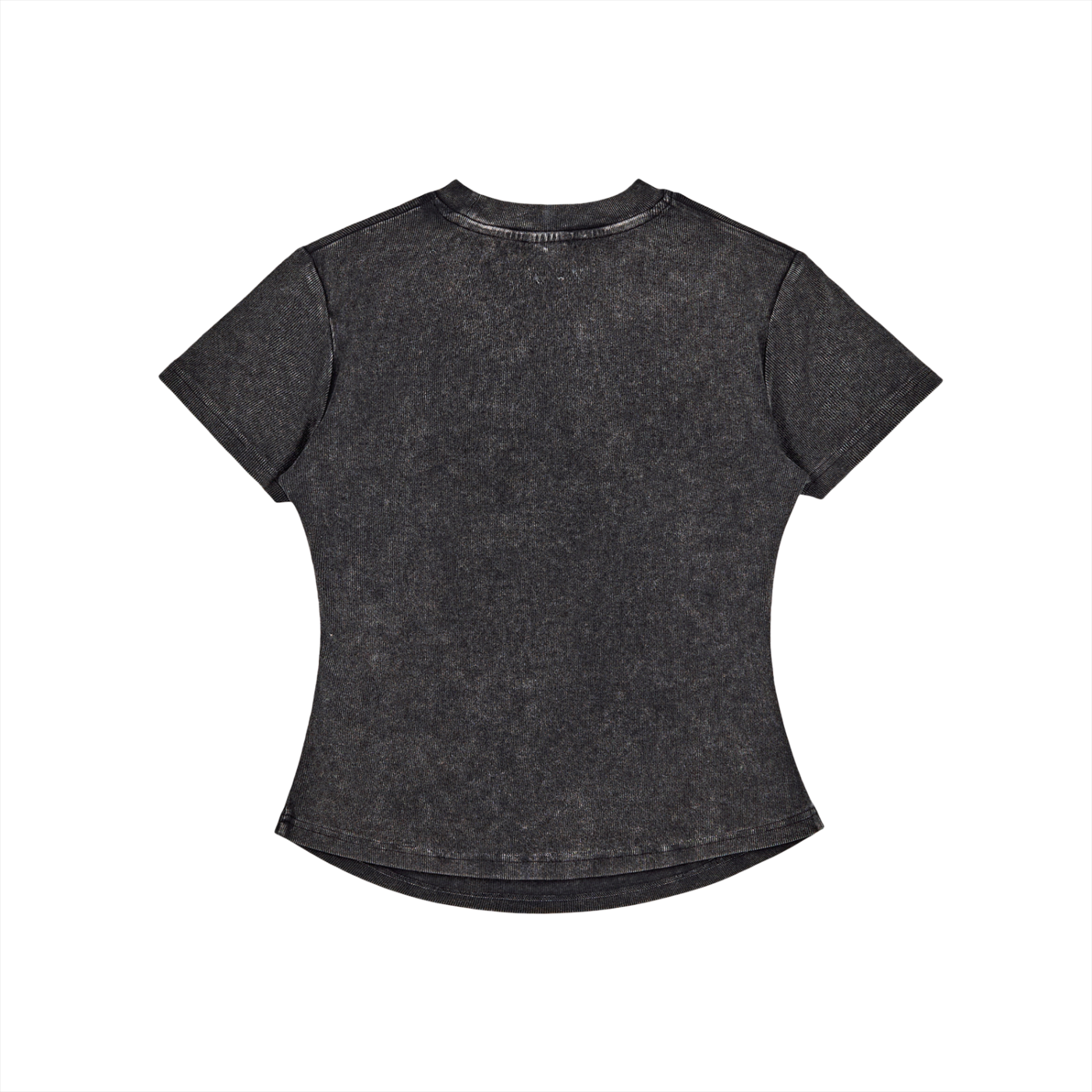 Vintaged Snow Wash Bodycon Cotton T-Shirt
