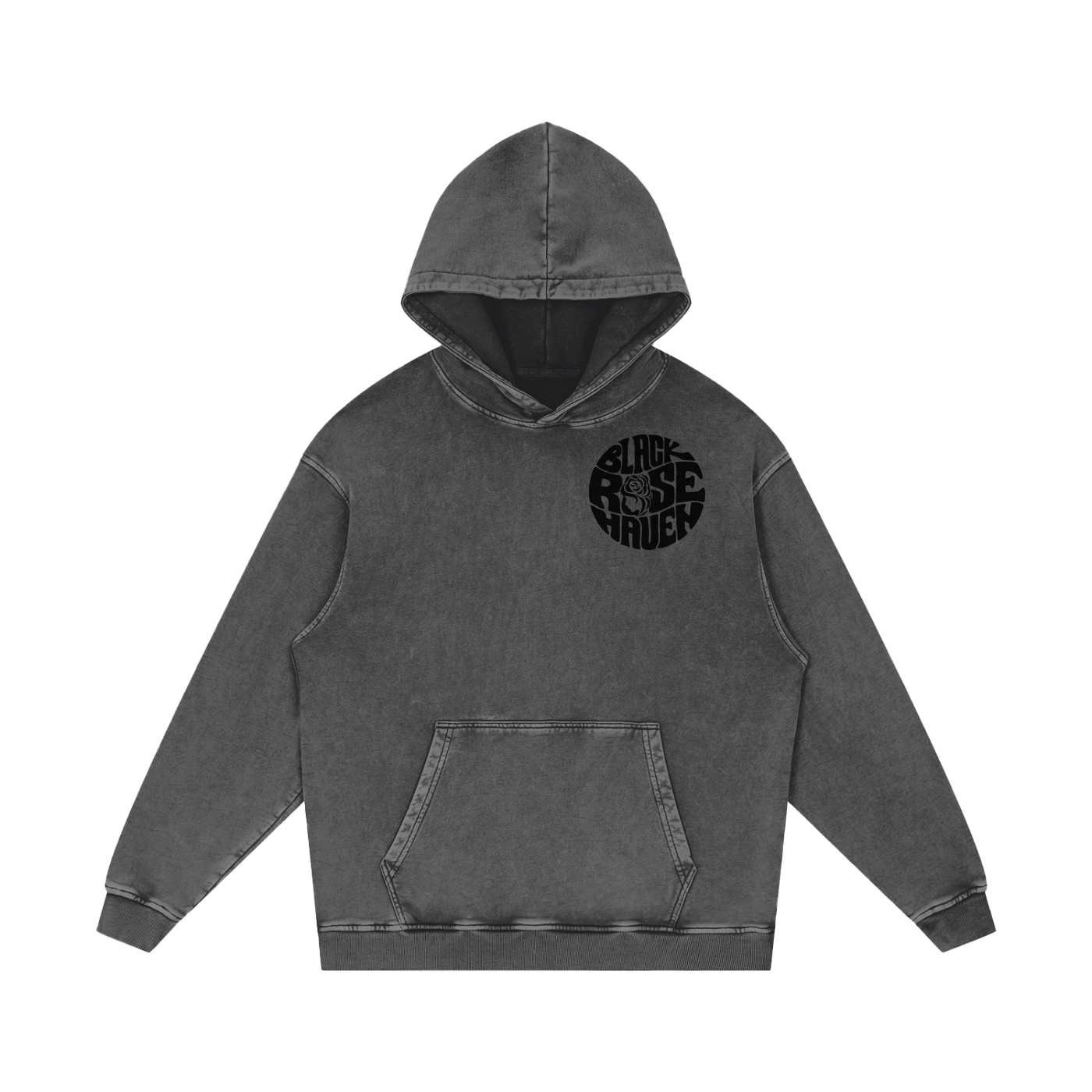 Vintage Ash Wash Pullover Hoodie | Smoking Man