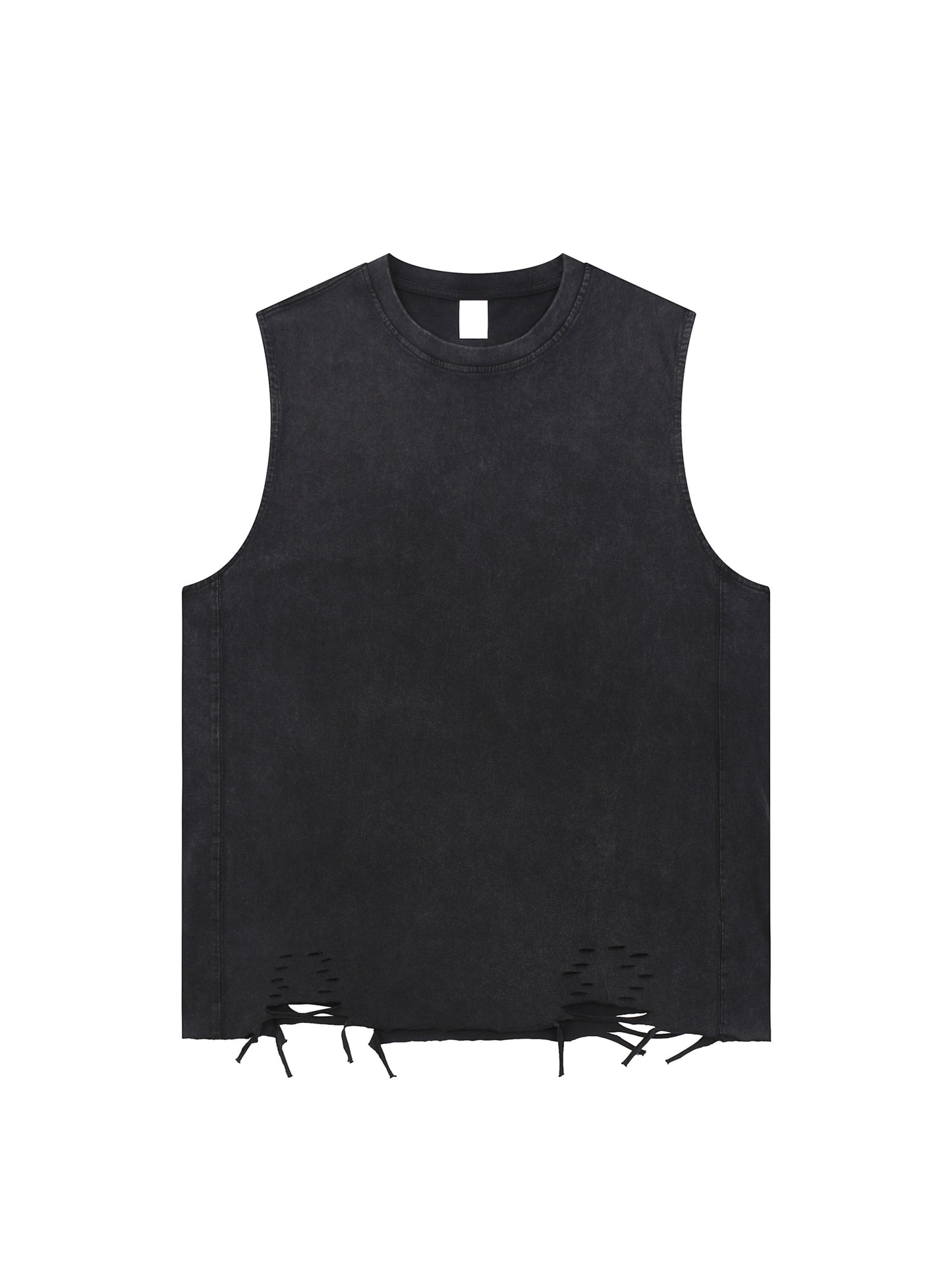 Vintage Snow Washed Raw-Hem Tank Top | Smoking Man